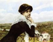 诺伯特 贡纽特 : Woman on a Balcony